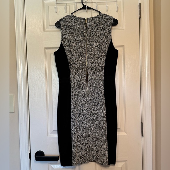 Calvin Klein Black and Gray Midi Dress - Picture 6 of 7